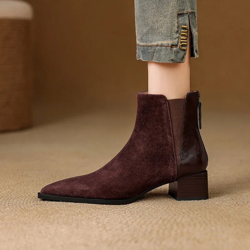 Clementine Block Heel Ankle Boots — photo 1