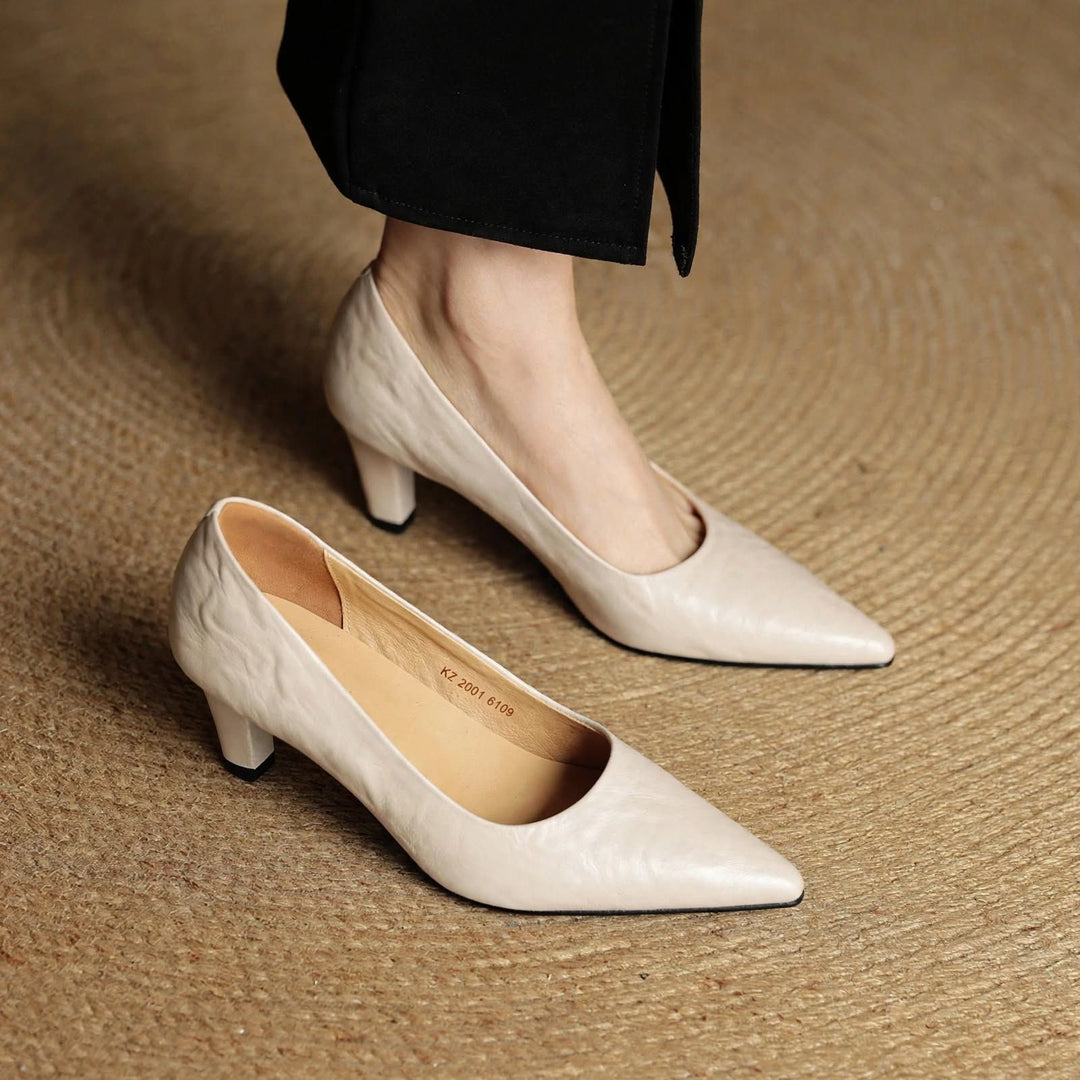 Coralie Genuine Leather Heels — photo 6