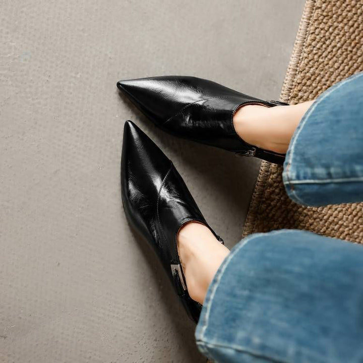 Beatrice Leather Stiletto Booties — photo 38