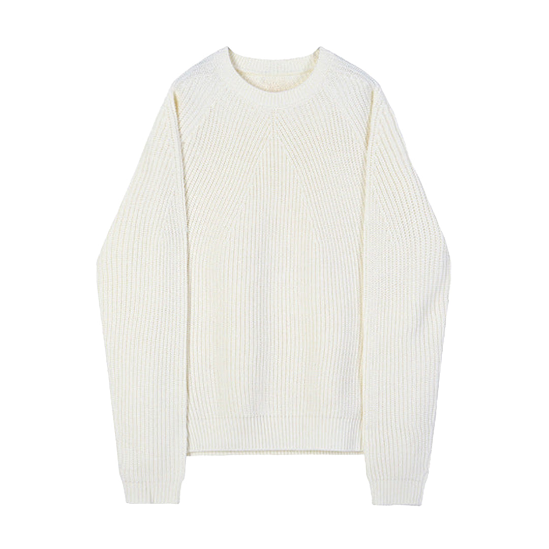 Men’s Ribbed Knit Crew Sweater - Heston Manor