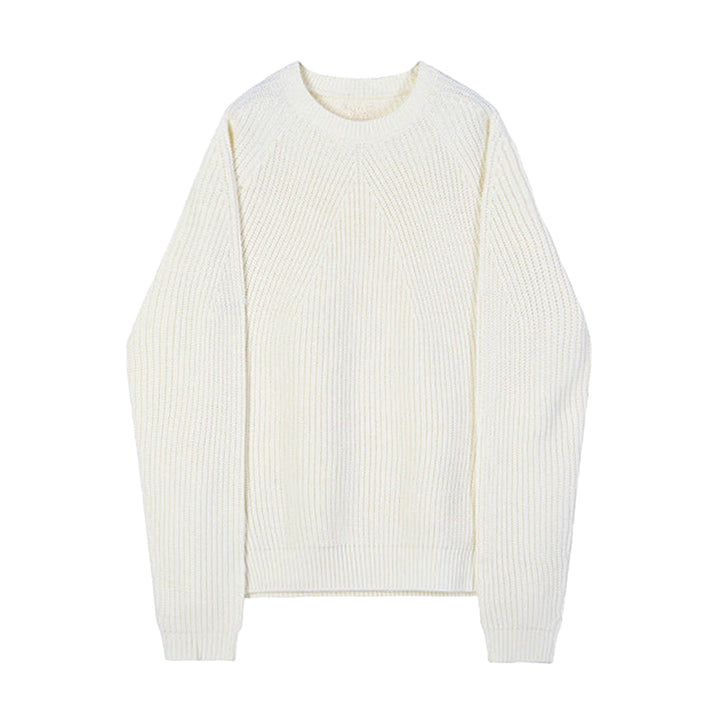 Men’s Ribbed Knit Crew Sweater - Heston Manor