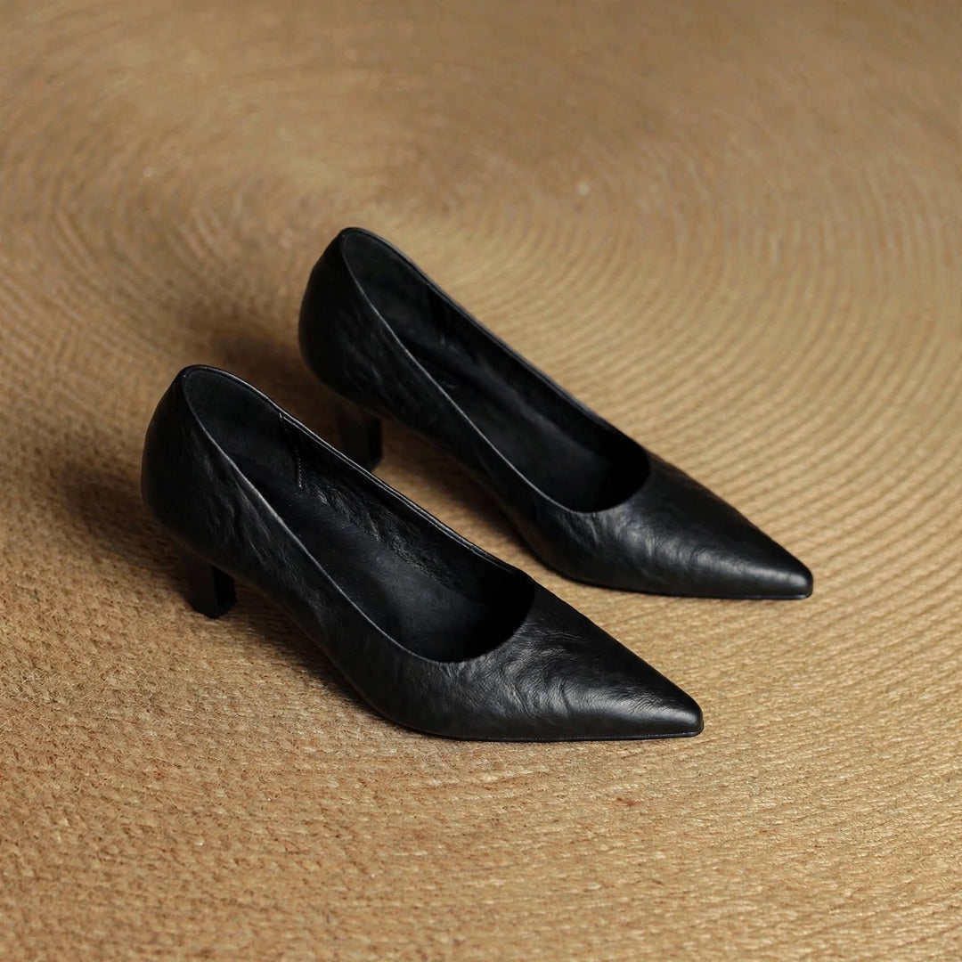 Coralie Genuine Leather Heels — photo 14