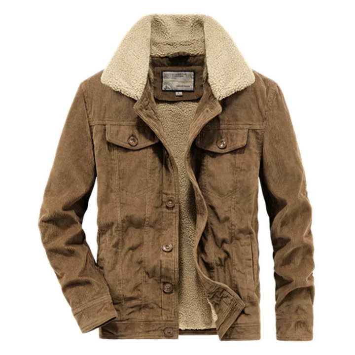 Men’s Sherpa-Lined Corduroy Jacket - Heston Manor
