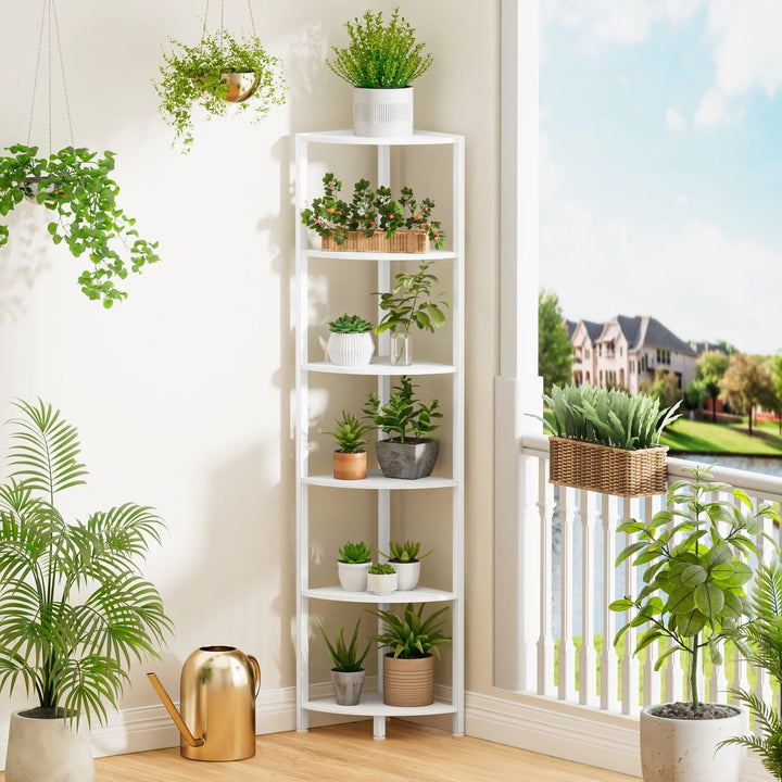 6-Tier Space Saving Bookshelf for Living Room, Bedroom, Office, Bathroom - Heston Manor