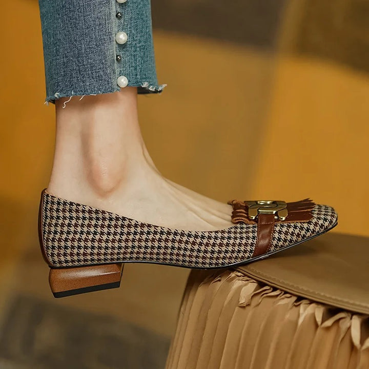 Moxie Genuine Leather Fringe Heels