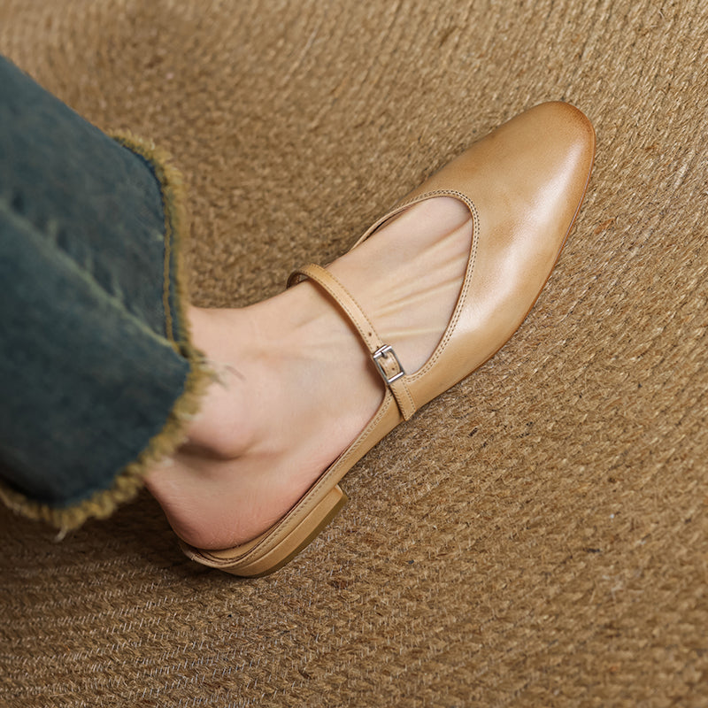 Julea Genuine Leather Mary Jane Mules