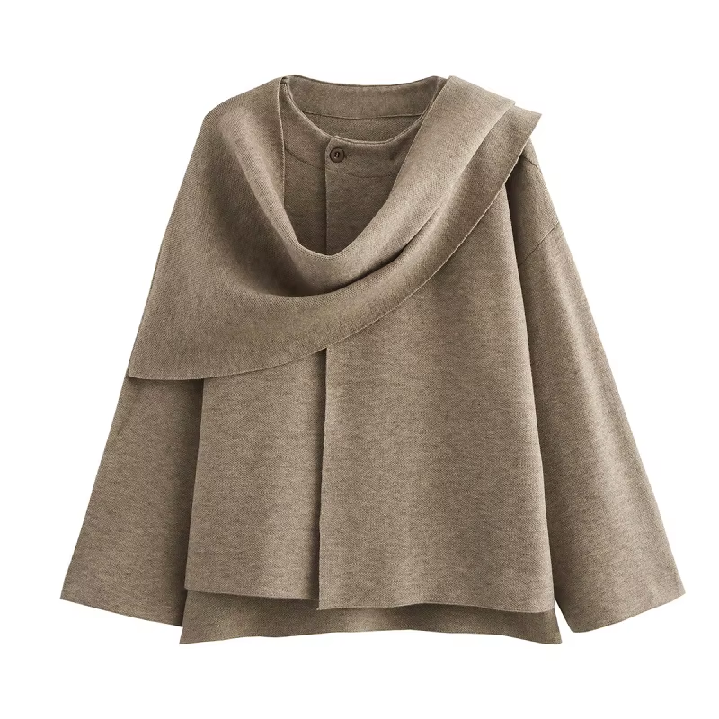 Women’s Draped Shawl-Collar Jacket - Heston Manor