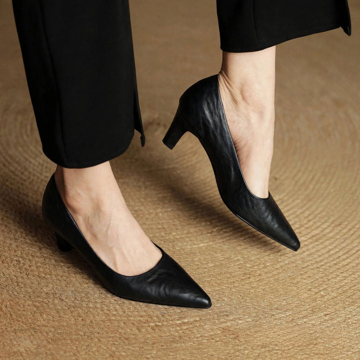 Coralie Genuine Leather Heels — photo 13