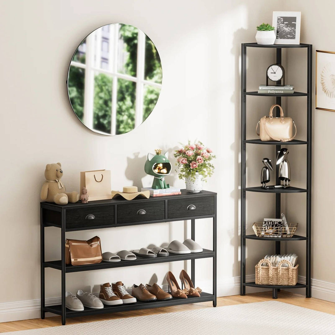 6-Tier Space Saving Bookshelf for Living Room, Bedroom, Office, Bathroom - Heston Manor