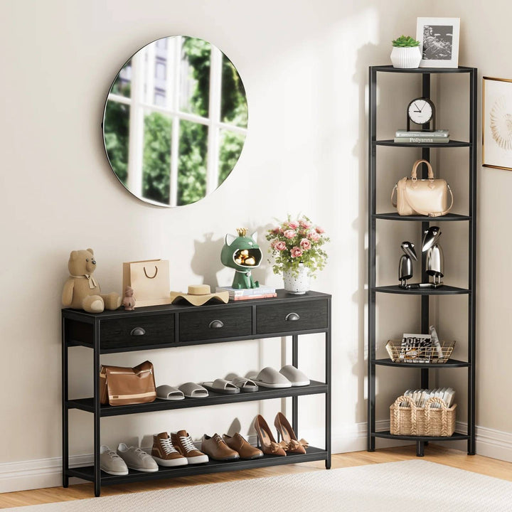 6-Tier Space Saving Bookshelf for Living Room, Bedroom, Office, Bathroom - Heston Manor