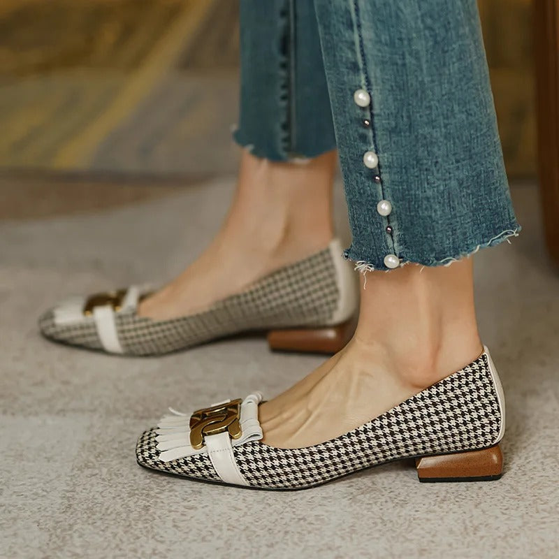 Moxie Genuine Leather Fringe Heels