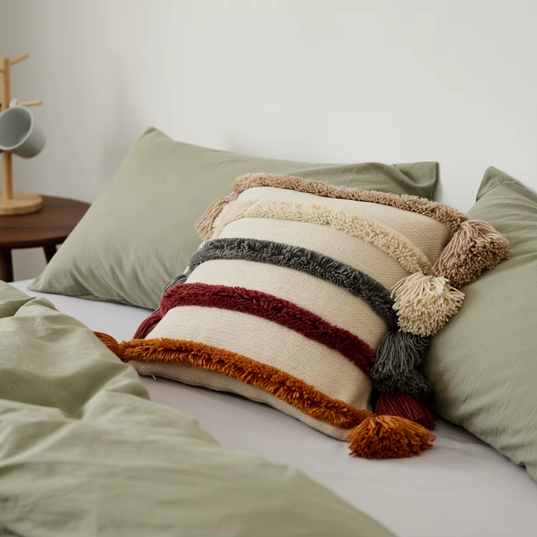 Boho Tufted Pillow Cover - HESTON MANOR