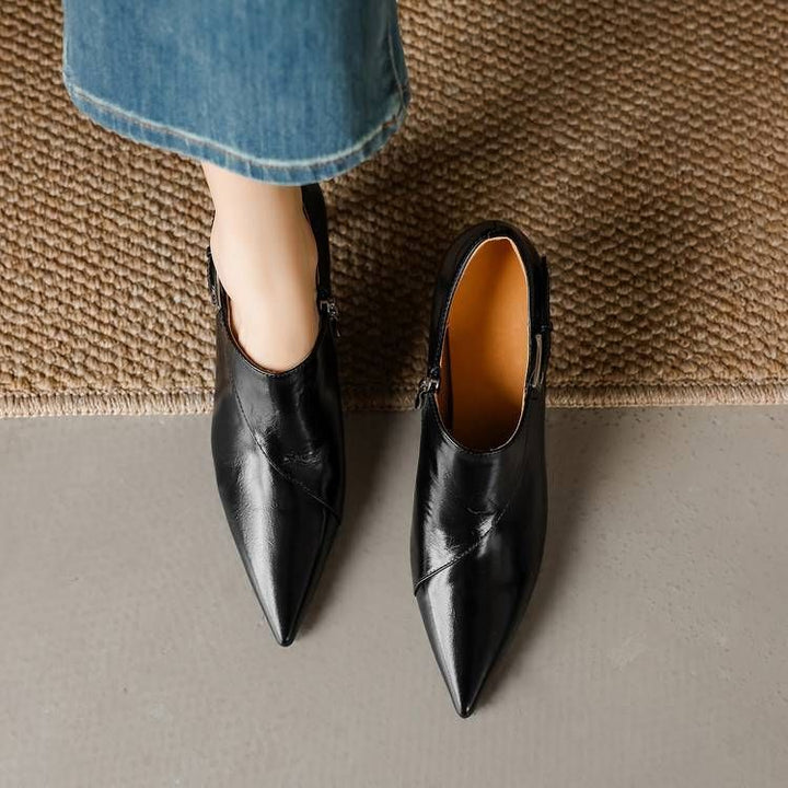 Beatrice Leather Stiletto Booties — photo 37
