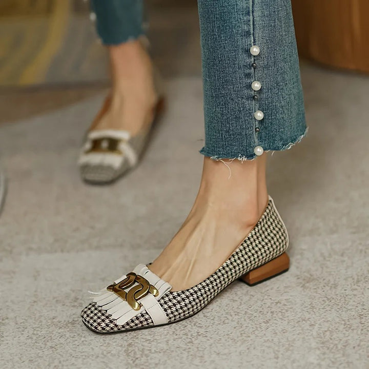 Moxie Genuine Leather Fringe Heels