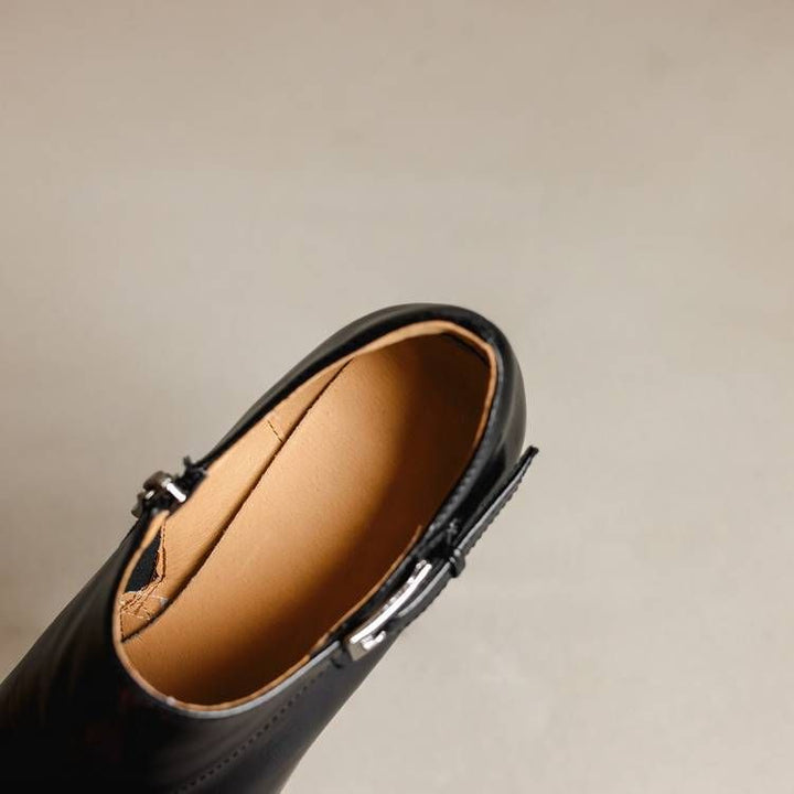 Beatrice Leather Stiletto Booties — photo 47