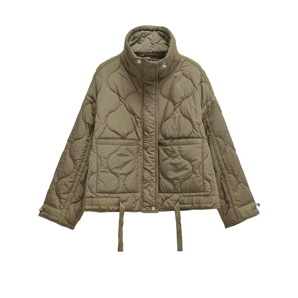 Women’s Quilted High-Neck Coat - Heston Manor
