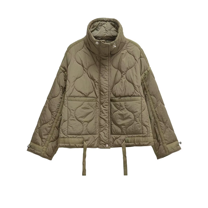 Women’s Quilted High-Neck Coat - Heston Manor