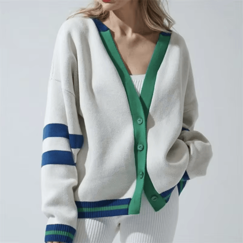 Cozy V-Neck Cardigan - HESTON MANOR