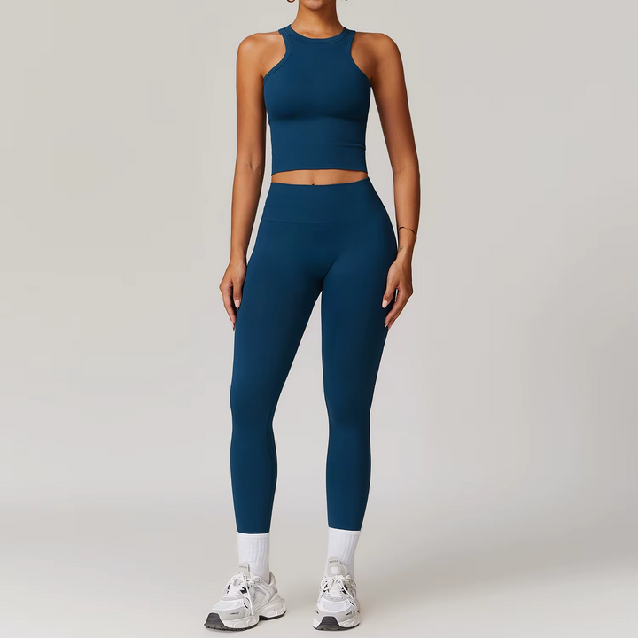 Women’s Sports Bra & High Waist Leggings Set - Heston Manor