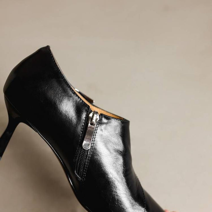 Beatrice Leather Stiletto Booties — photo 46