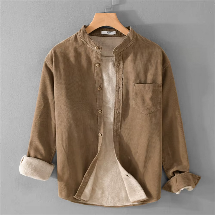 Men’s Lined Corduroy Utility Shirt Jacket - Heston Manor