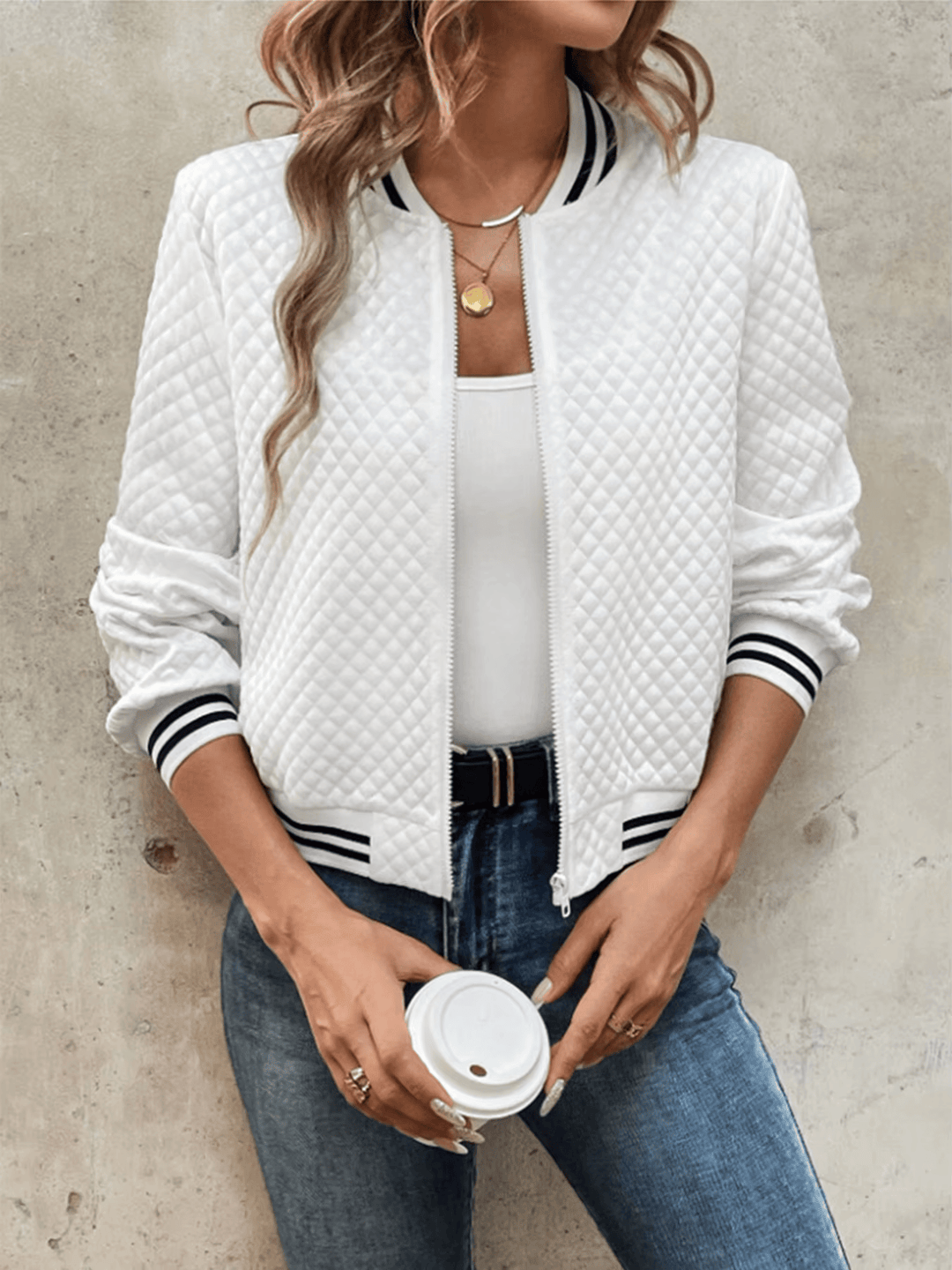 Quilted Varsity Jacket - HESTON MANOR