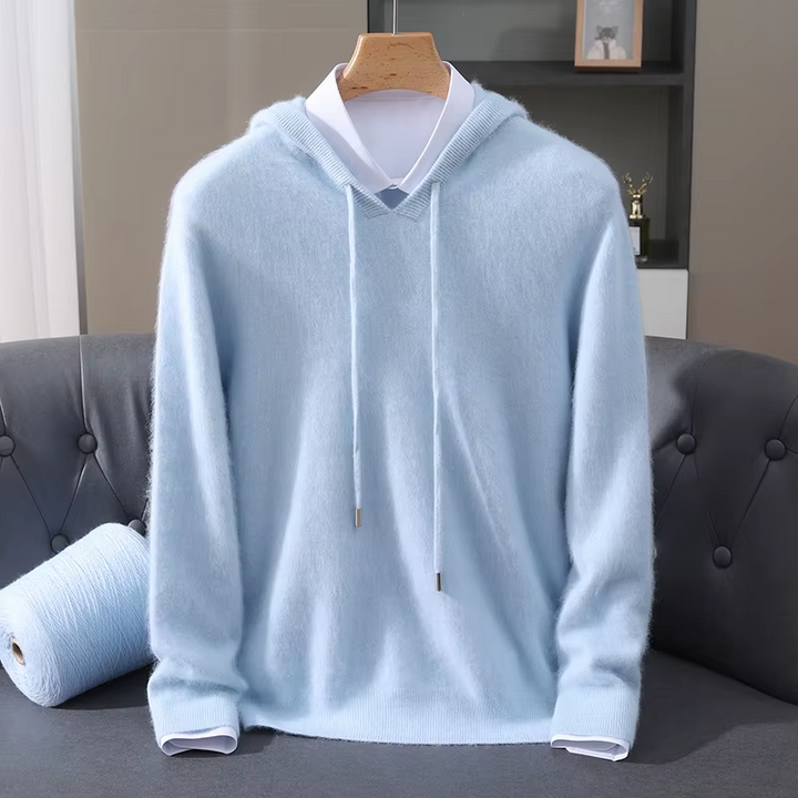 Men’s Lightweight Cashmere Hoodie - Heston Manor