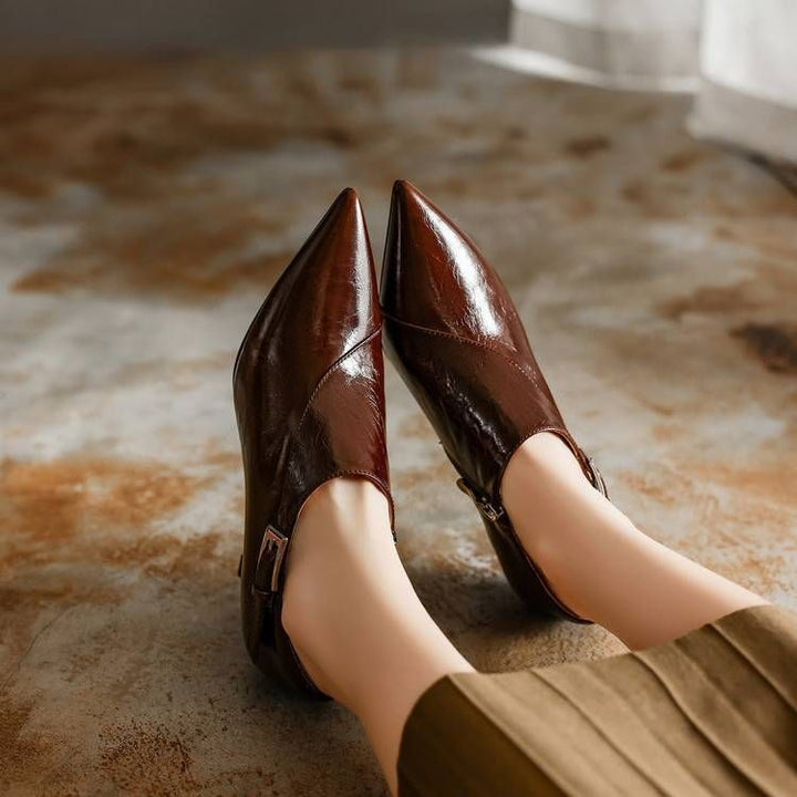 Beatrice Leather Stiletto Booties — photo 32