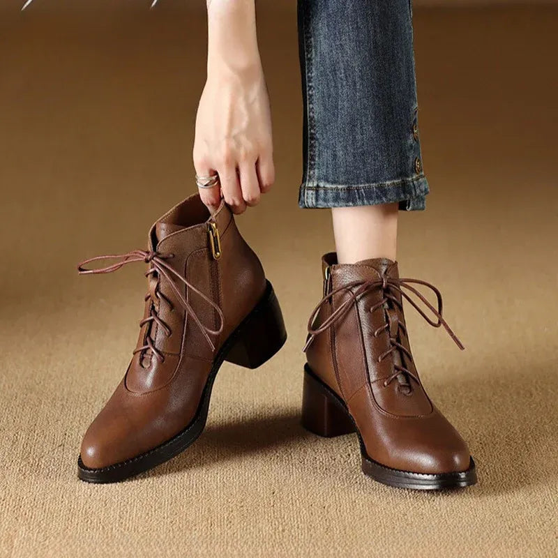 Jasmine Leather Ankle Boots — photo 4