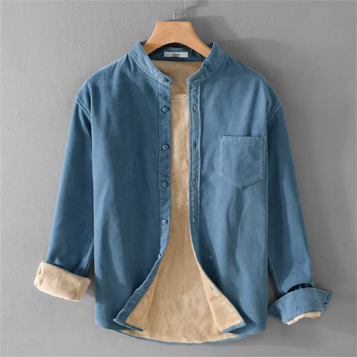 Men’s Lined Corduroy Utility Shirt Jacket - Heston Manor