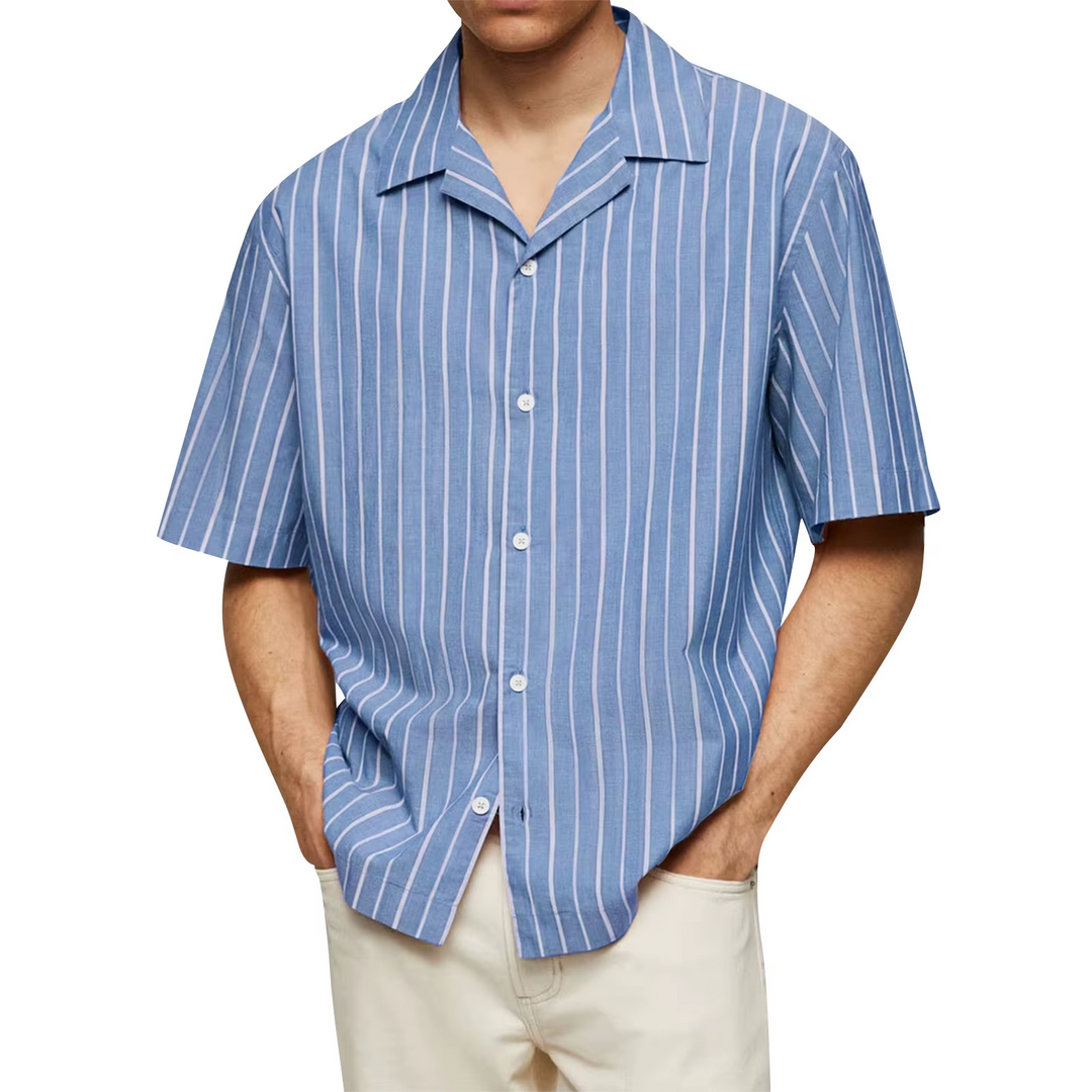The Horizon Stripe Camp Shirt - Heston Manor