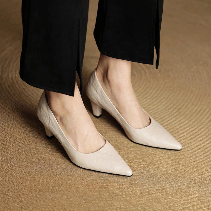 Coralie Genuine Leather Heels — photo 8