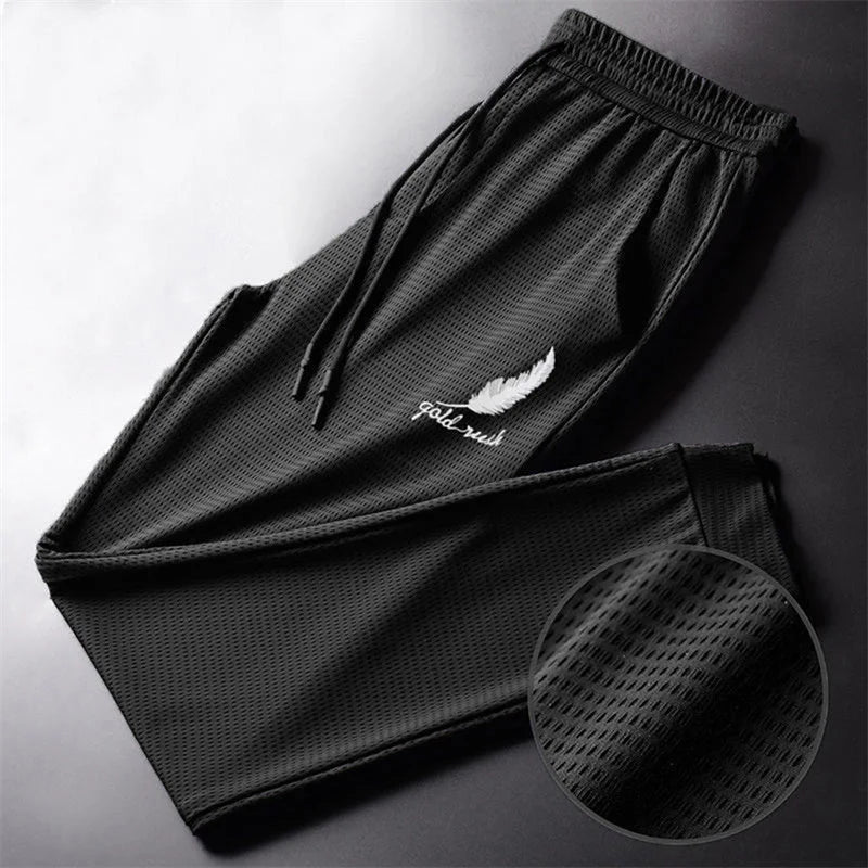 Men’s Textured Knit Joggers with Tapered Fit - Heston Manor