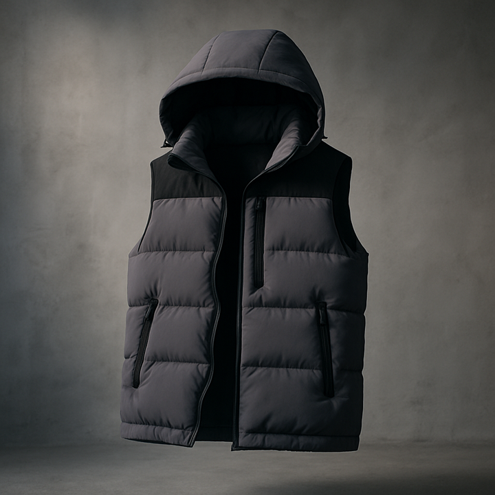 Men’s Hooded Puffer Vest - Heston Manor