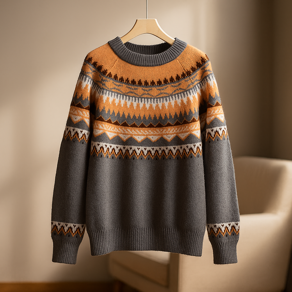 Women’s Autumn Fair Isle Knit Cardigan - Heston Manor