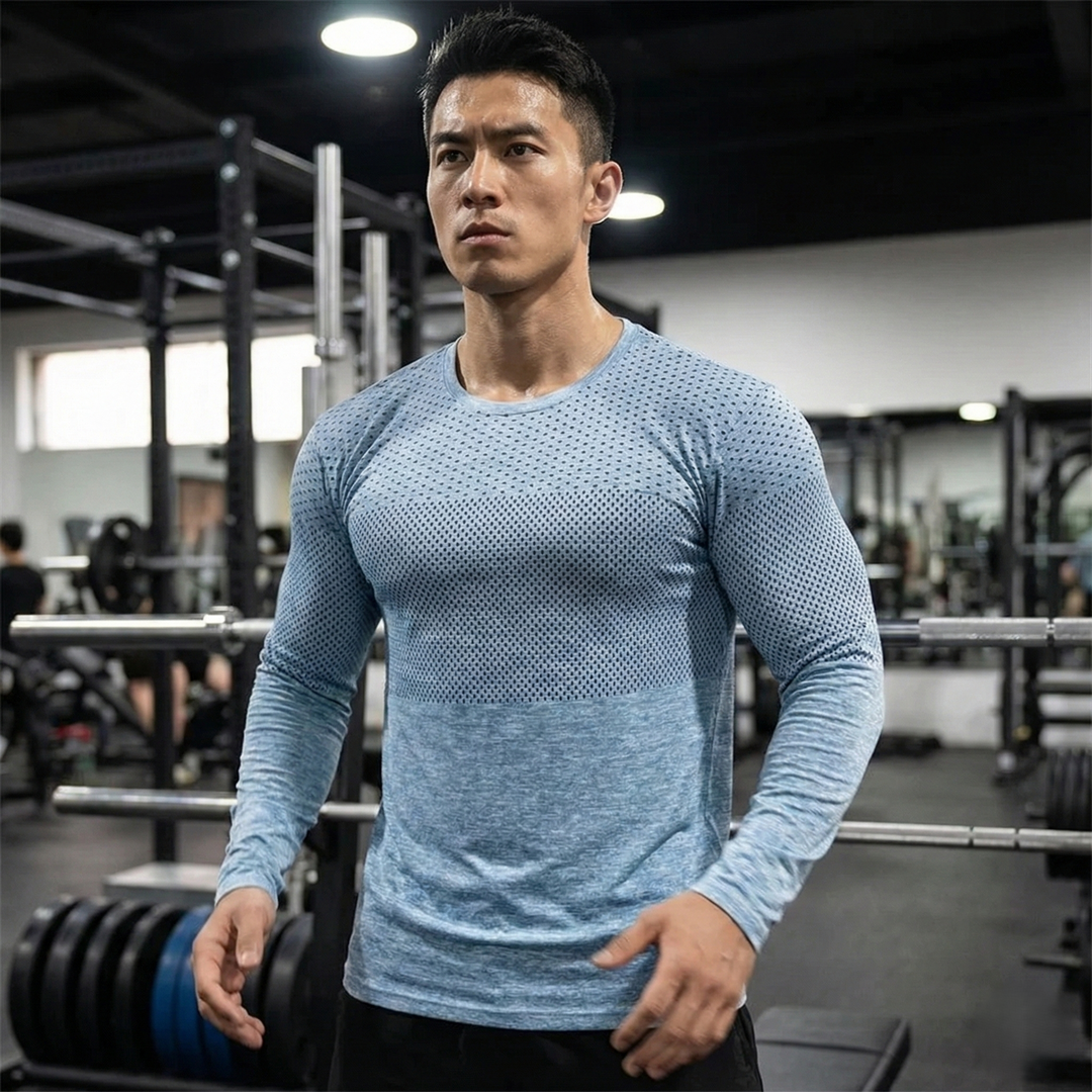 Men’s Quick Dry Long Sleeve Athletic Top - Heston Manor