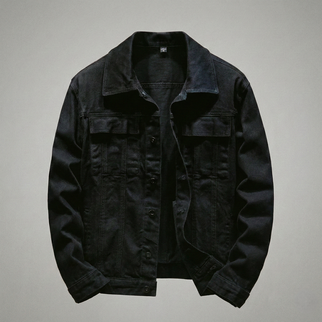 Men’s Denim Button-Front Barn Jacket - Heston Manor