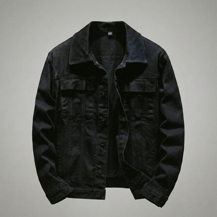 Men’s Denim Button-Front Barn Jacket - Heston Manor