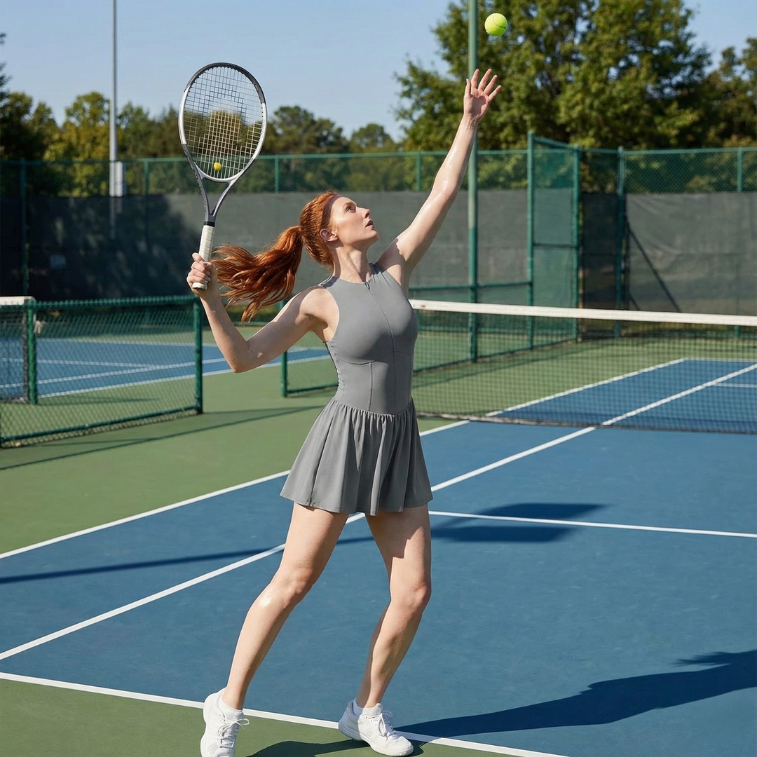 Women’s Sleeveless One-Piece Tennis Jumpsuit - Heston Manor