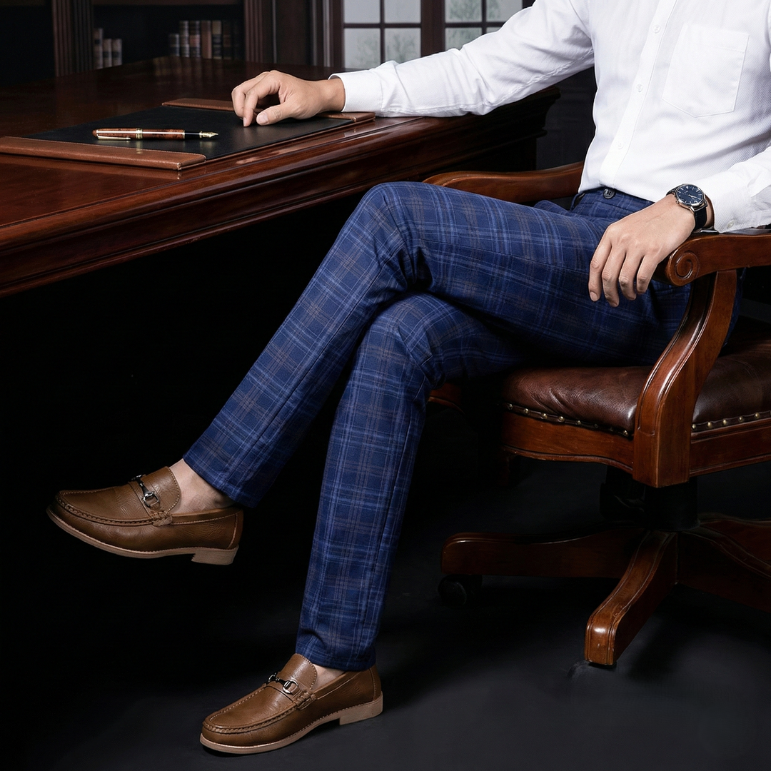 The District Plaid Trouser - Heston Manor