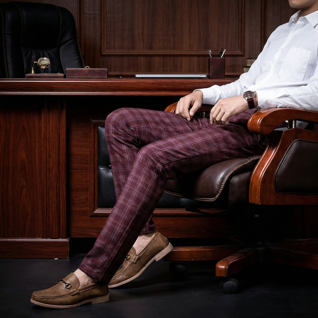 The District Plaid Trouser - Heston Manor