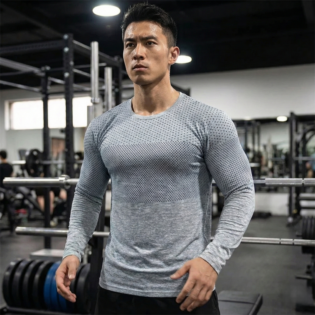 Men’s Quick Dry Long Sleeve Athletic Top - Heston Manor