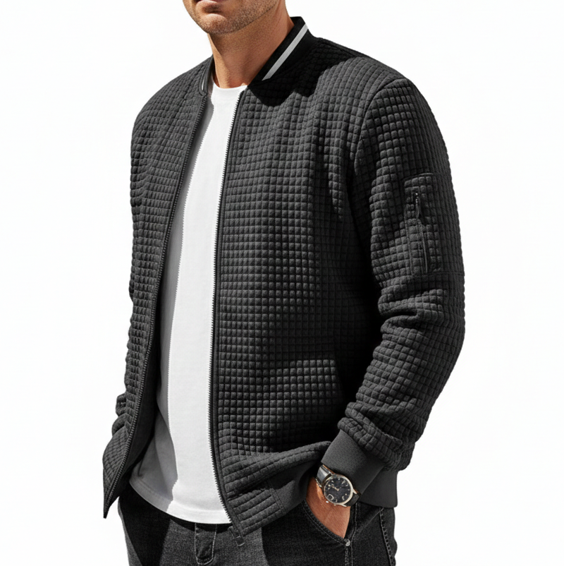 Men's Quilted Bomber Jacket - Heston Manor