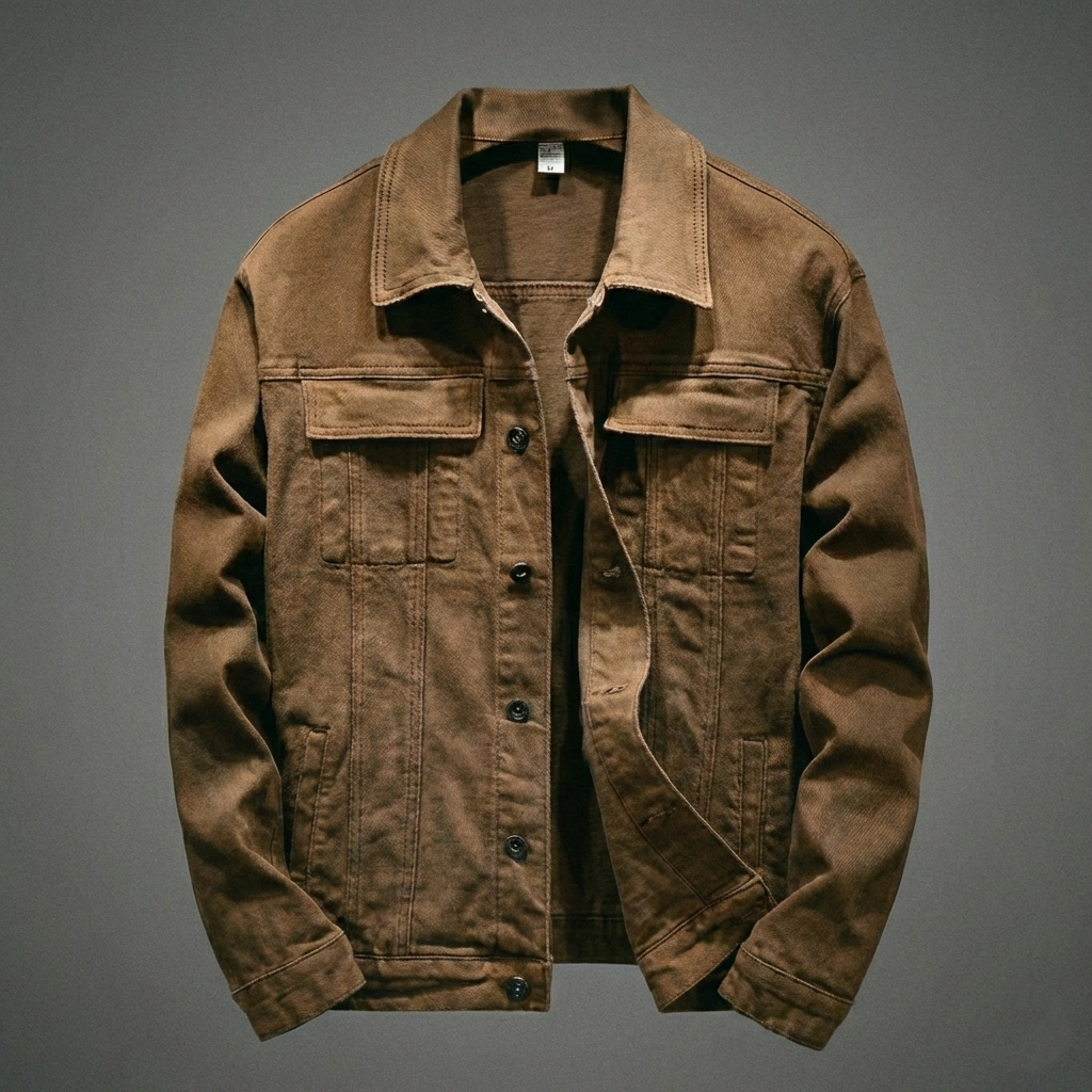 Men’s Denim Button-Front Barn Jacket - Heston Manor