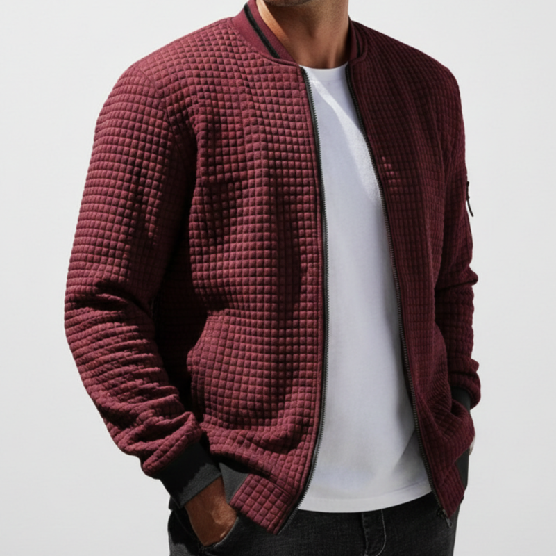 Men's Quilted Bomber Jacket - Heston Manor