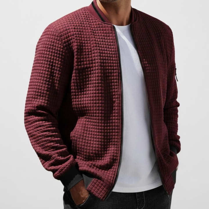 Men's Quilted Bomber Jacket - Heston Manor