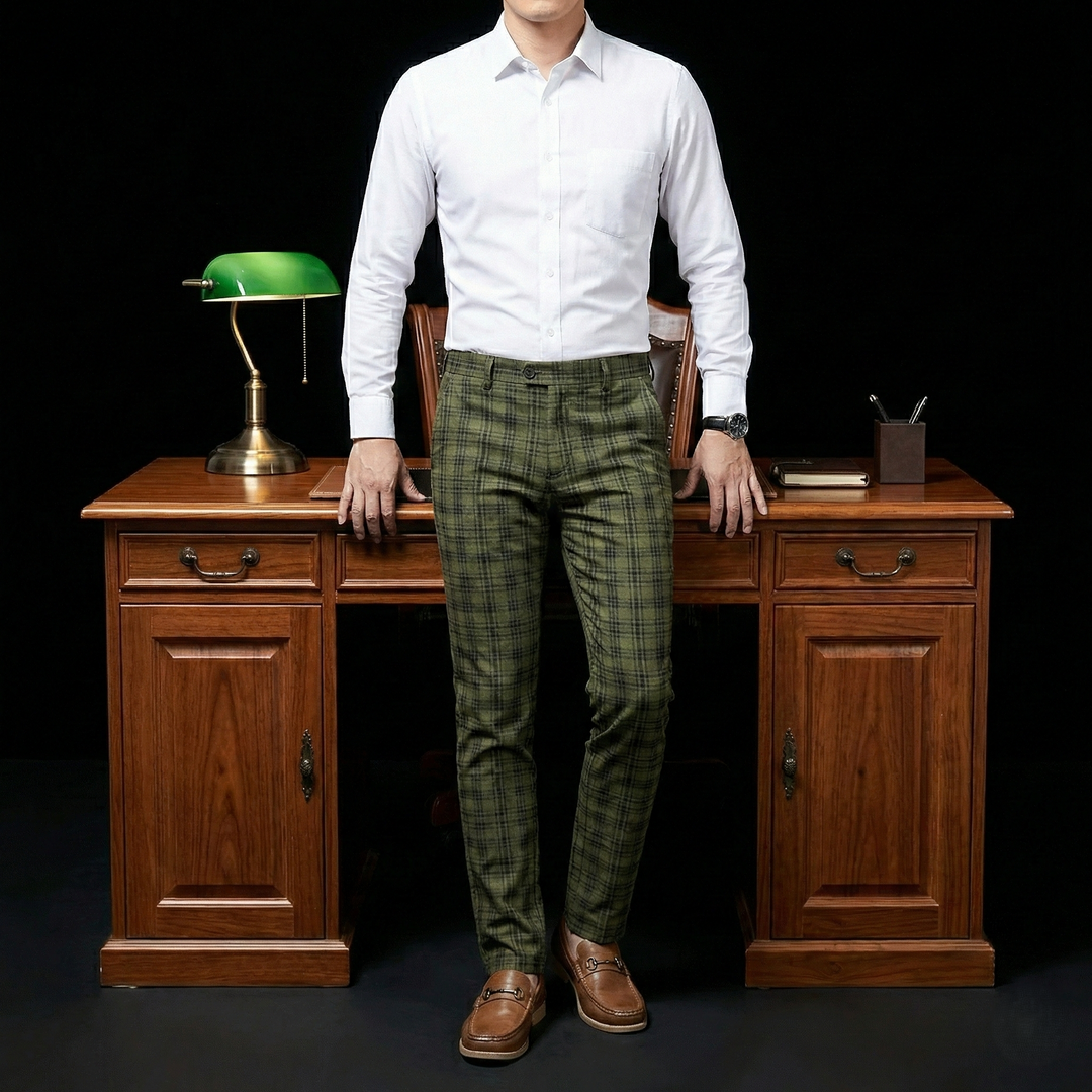 The District Plaid Trouser - Heston Manor