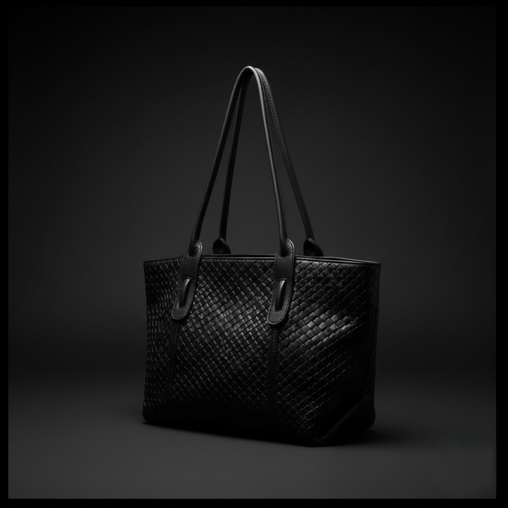 Women's Woven Tote Bag with Adjustable Straps - Heston Manor