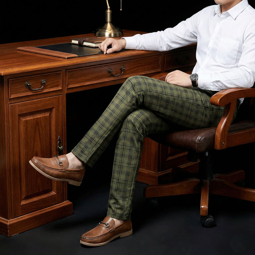 The District Plaid Trouser - Heston Manor