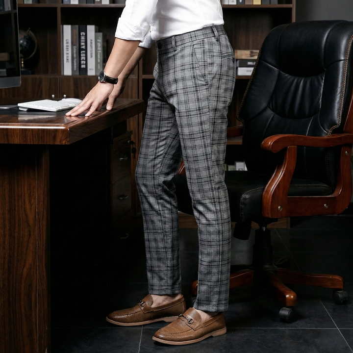 The District Plaid Trouser - Heston Manor